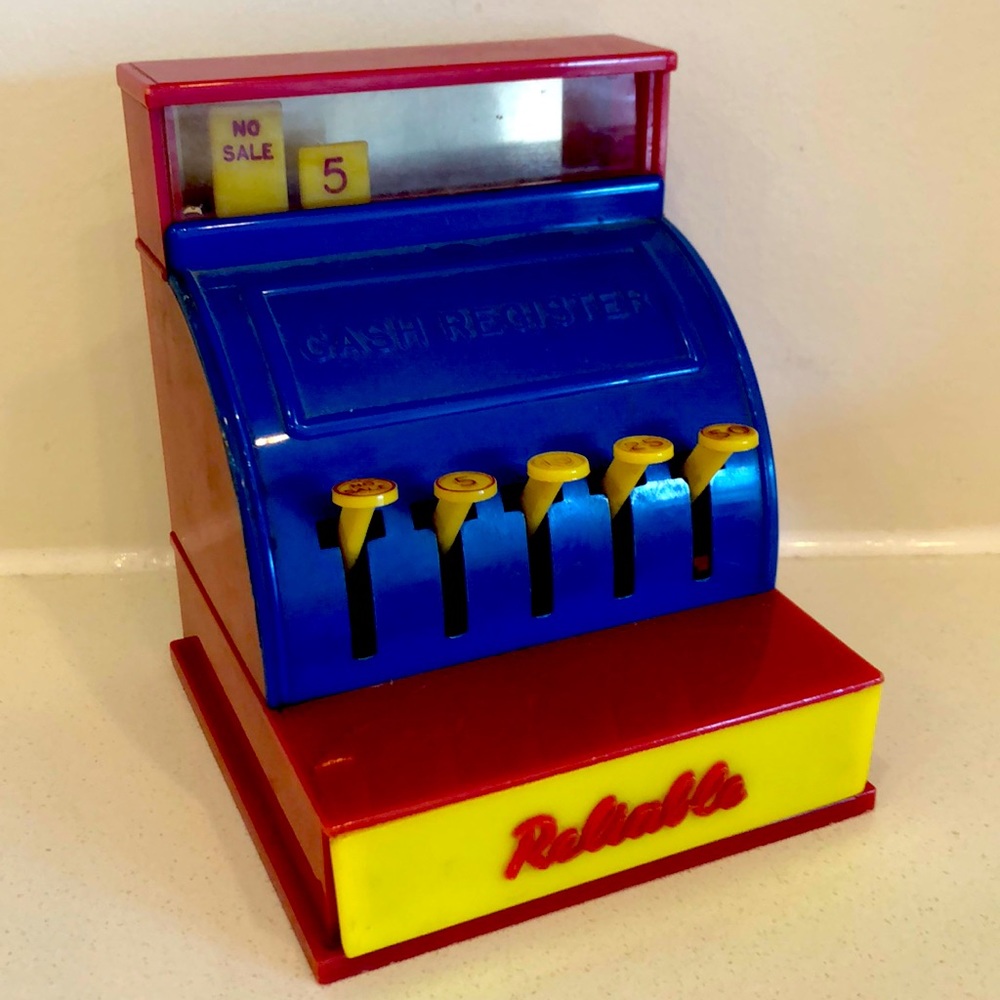 Vintage Reliable Toy Cash Register